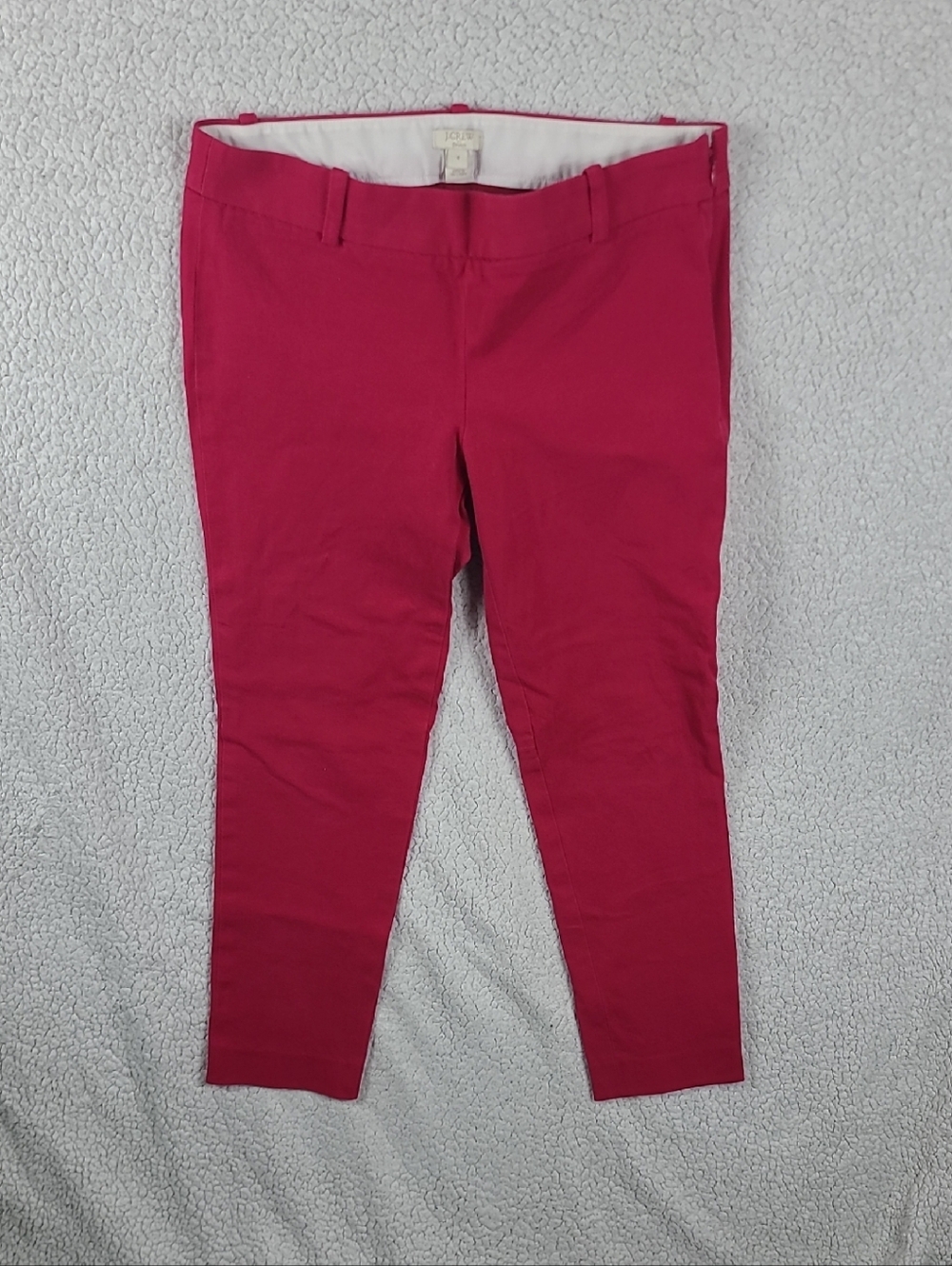 J.Crew Pink Stretch Pants Size 4 Slim Fit Ankle Work Career